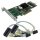 Fujitsu Primergy PCIe x8 SAS RAID Controller D2516-D11 GS1 + SAS Kabel LP