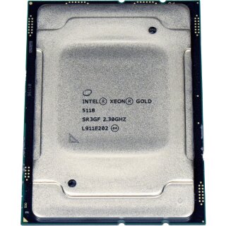 Intel Xeon Gold 5118 CPU Prozessor 2.30 GHz 12-Core 16,5 MB Cache SR3GF