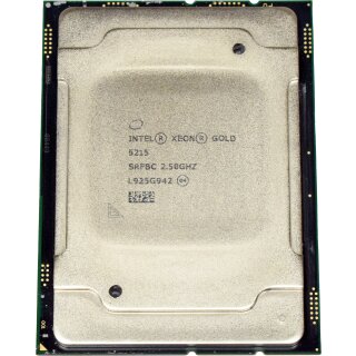 Intel Xeon Gold 5215 CPU Prozessor 2.50 GHz 10-Core 13,75 MB Cache SRFBC LGA3647