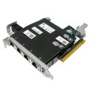DELL 4-Port GbE Daughter Card 0R1XFC +Riser Card 08PX9W for PowerEdge R720 R730