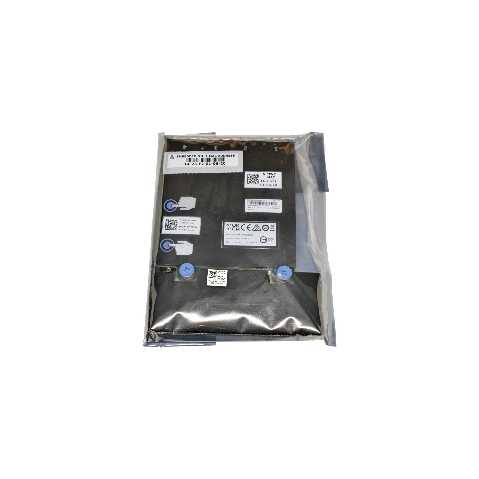 100 x Dell 0NP9WY Broadcom 57416 4-Port 2x10G 2x1G Network Card ...