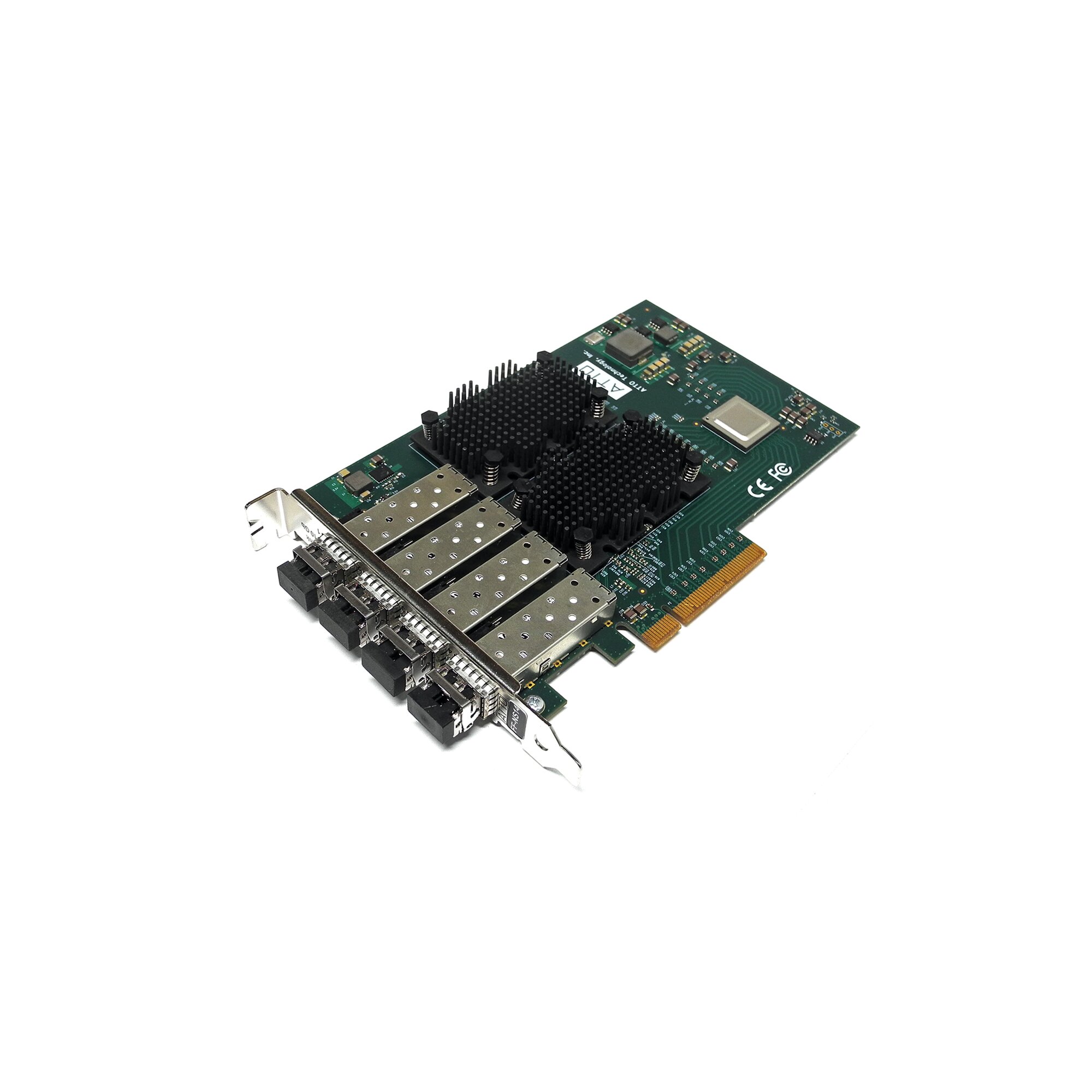 Ff Network ATTO FastFrame FF-NS14 Quad-Port 10Gb FC PCIe x8 Network Adapter + 4x ...