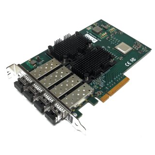 ATTO FastFrame FF-NS14 Quad-Port 10Gb FC PCIe x8  Network Adapter + 4x 10Gb SFP+