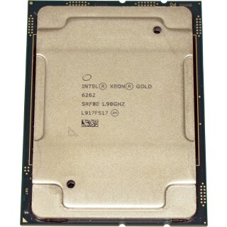 Intel Xeon Gold Processor 6262 24-Core 1.90GHz 33MB Cache FCLGA3647 SRF8E