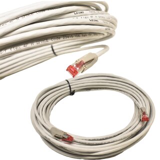 50 x Leoni PatchKabel Megaline F6-90 S/F flex 4P H Space 23415  VDE Nr.8080 18m NEU