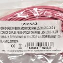 5x Corning OM4 Duplex FIBER Patch Cord Kabel Pink LSZH LC/LC-20m NEU