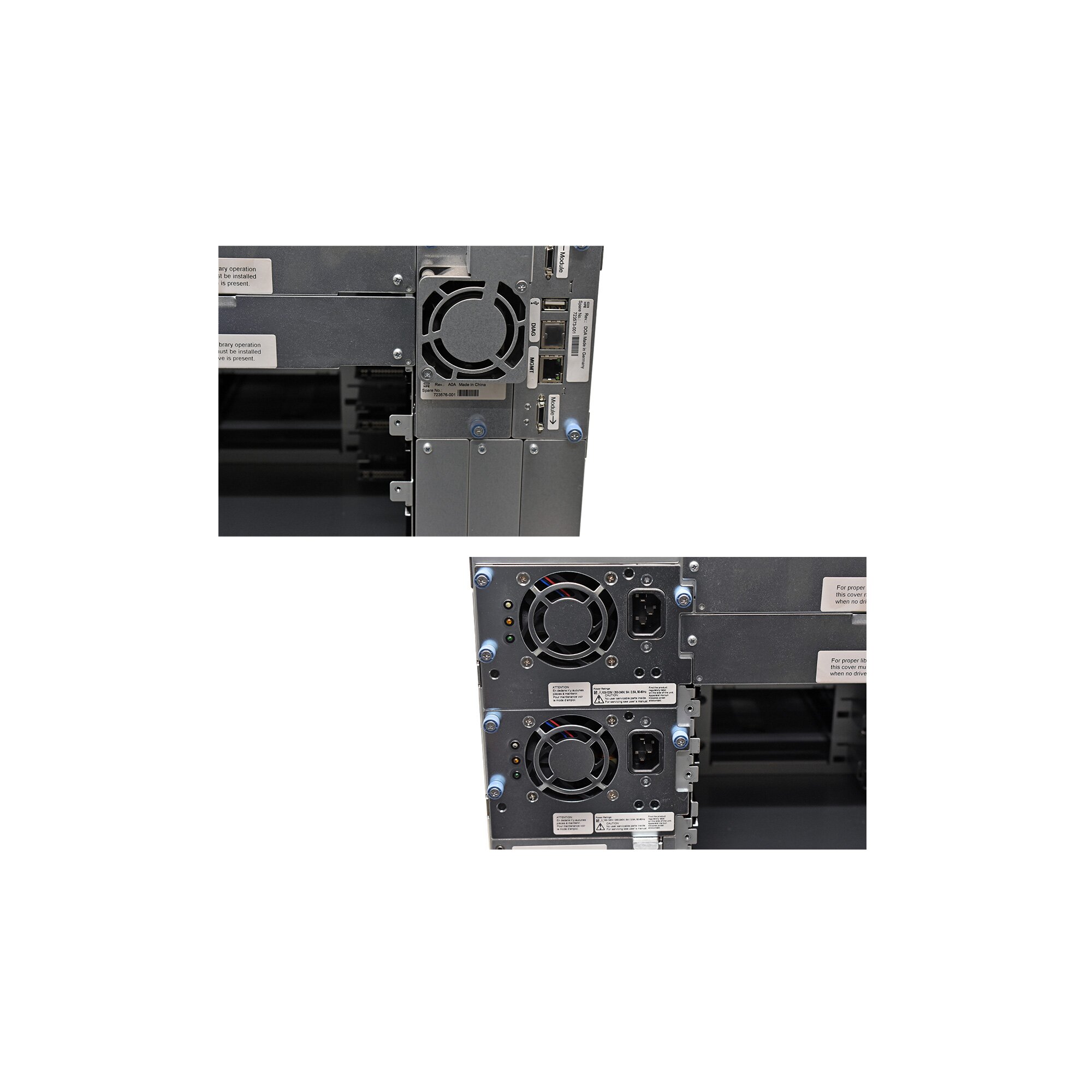 HP StoreEver MSL6480 QU625A 723570001 Tape Library scalable Base