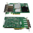 DELL Emulex LPE12004 Quad-Port 8Gb PCIe x8 FC Server Adapter 0TF67T +4x SFP+