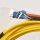 20 x  Corning OS2 Duplex Fiber patch Cord GELB LSZH LC/LC- 7,5m  NEU NEW