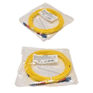 40 x  Corning OS2 Duplex Fiber patch Cord GELB LSZH LC/LC- 7,5m  NEU NEW