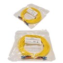 80x Corning LC-UPC/LC-UPC OS2 9/128 Fiber patch yellow...