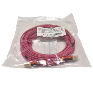 100 x Corning OM4 Duplex FIBER Patch Cord Pink LSZH LC/LC-15m NEU NEW