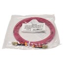 Corning LC-UPC/LC-UPC HD Om4 50/125 Fiber Pink Patch...