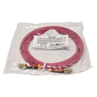 35 x Corning LC-UPC/LC-UPC HD Om4 50/125 Fiber Pink Patch erika -10m NEW NEU