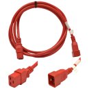 Yung Netzkabel C19 C20 Power Kabel -ROT 3m 16A 250V Verlängerung RPC20C19RD10