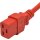 2xYung Netzkabel C19 C20 Power Kabel -ROT 3m 16A 250V Verlängerung RPC20C19RD10