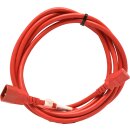 Yung Netzkabel C14 Power Kabel -ROT 3m 10A 250V Verlängerung RPC14C13RD10