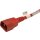 2xYung Netzkabel C14 Power Kabel -ROT 3m 10A 250V Verlängerung RPC14C13RD10