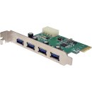 DeLock 89363 PCIe 2.0 x1 4-Port USB 3.0 5 Gbps Expansion...