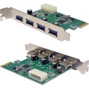 DeLock 89363 PCIe 2.0 x1 4-Port USB 3.0 5 Gbps Expansion Card