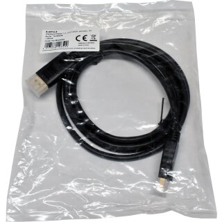 S-Impuls 10-50035 2m Displayportkabel UHD 4K2K schwarz DisplayPort - DisplayPort NEW NEU