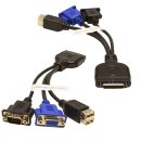 HP 409496-001 Local I/O KVM SUV Diagnostic Cable USB VGA 36-Pin c3000 c7000 BL460c BL480c BL685c BL860c BL870c