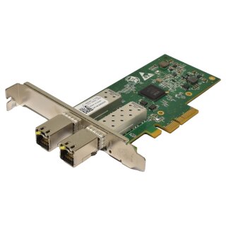 Dell Silicom PE2G2SFPI35 2 Ports Gigabit SFP PCI e Ethernet Adapter P/N 002V2 FP