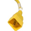 Panduit Netzkabel C20 C13 Power Kabel Gelb 0,9m 16A 250V Verlängerung NPCC17X-1