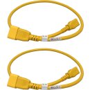 2x Panduit Netzkabel C20 C13 Power Kabel Gelb 0,9m 16A...