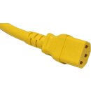 4x Panduit Netzkabel C20 C13 Power Kabel Gelb 0,9m 16A 250V Verlängerung NPCC17X-1
