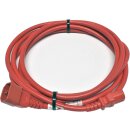 Panduit Netzkabel C14 C13 Power Kabel rot 3m 10A 250V Verlängerung PC14C13RD10-Q