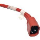 Panduit Netzkabel C14 C13 Power Kabel rot 3m 10A 250V Verlängerung PC14C13RD10-Q