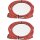 2x Panduit Netzkabel C14 C13 Power Kabel rot 3m 10A 250V Verlängerung PC14C13RD10-Q