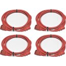 4x Panduit Netzkabel C14 C13 Power Kabel rot 3m 10A 250V Verlängerung PC14C13RD10-Q