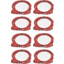 8x Panduit Netzkabel C14 C13 Power Kabel rot 3m 10A 250V...