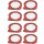 8x Panduit Netzkabel C14 C13 Power Kabel rot 3m 10A 250V Verlängerung PC14C13RD10-Q