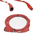 10x Panduit Netzkabel C14 C13 Power Kabel rot 3m 10A 250V Verlängerung PC14C13RD10-Q