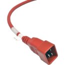 Panduit Netzkabel C20 C13 Power Kabel Rot 0,9m 16A 250V Verlängerung NPCC02X