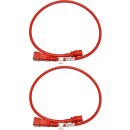 2x Panduit Netzkabel C20 C13 Power Kabel Rot 0,9m 16A 250V Verlängerung NPCC02X