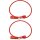2x Panduit Netzkabel C20 C13 Power Kabel Rot 0,9m 16A 250V Verlängerung NPCC02X