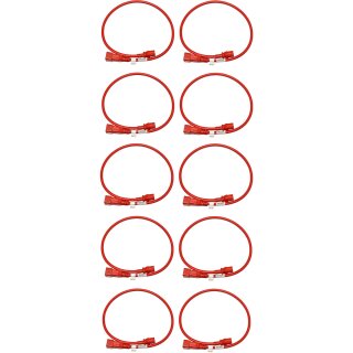 10x Panduit Netzkabel C20 C13 Power Kabel Rot 0,9m 16A 250V Verlängerung NPCC02X