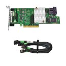 Fujitsu RAID Controller D3327-A12 GS3 A3C40176030 PCIe x8 8-Port 2x 12G Mini SAS HD SFF-8643 2x SAS Cable