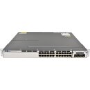 Cisco WS-C3750X-24T-E 24-Port RJ-45 GE Switch + 4-Port Modul C3KX-NM-10G
