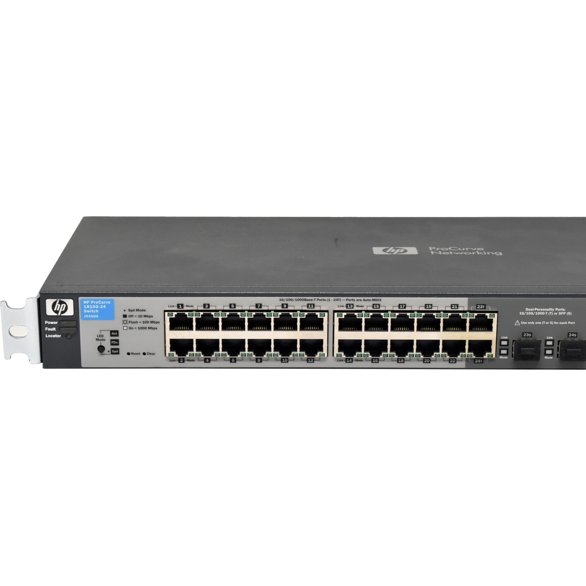 Sfp Fuel Rack HP ProCurve 1810G-24 J9450A 24-Port RJ-45 GE Switch 2x 1G SFP +Rack ...