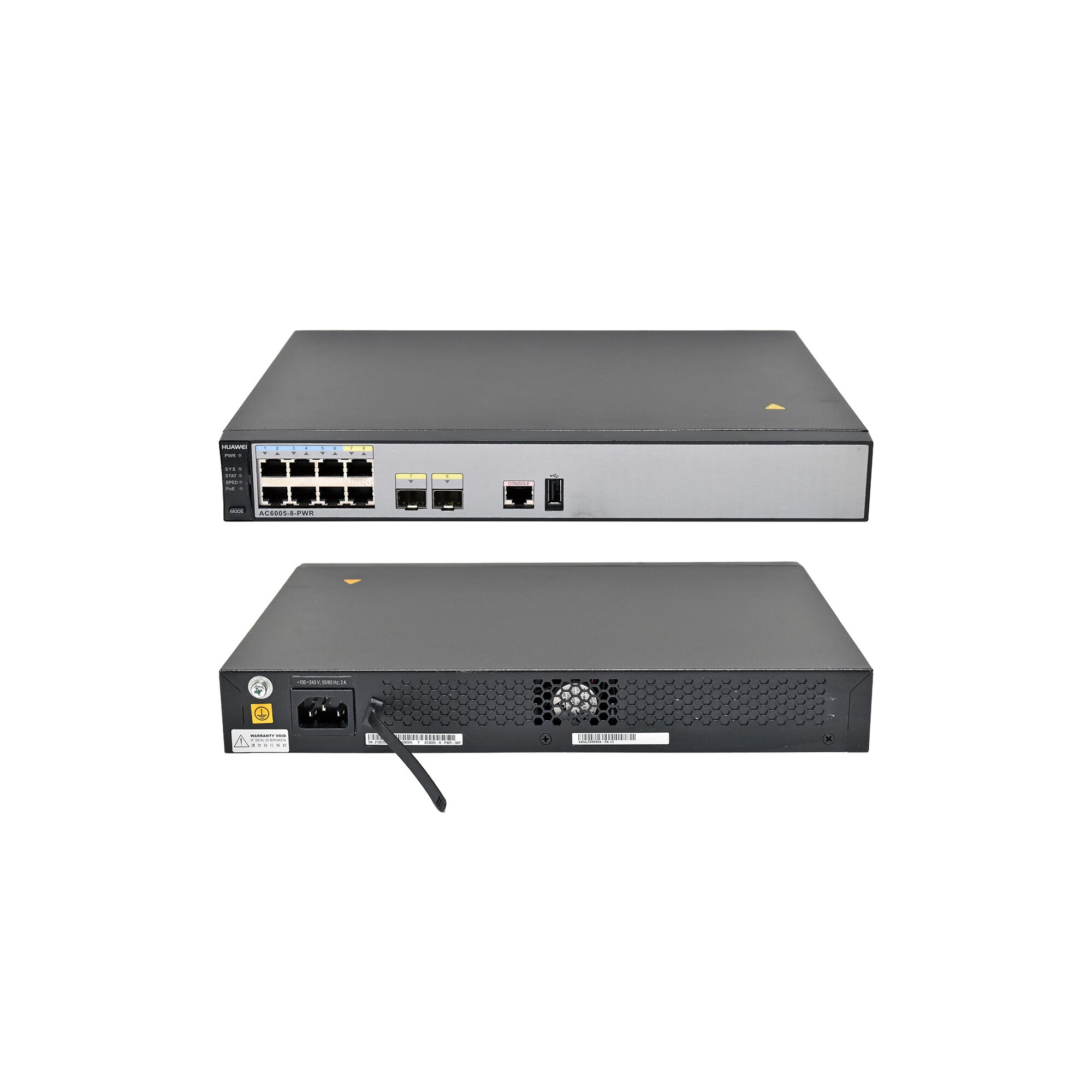 Huawei AC6005-8-PWR 8-Port RJ-45 PoE GE WLAN Access Controller 2x 1G ...