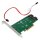 HP Dual M.2 2280 SATA PCIe x8 Riser Card/Adapter für ProLiant G 9/10 759505-001 +Kabel 798565-001