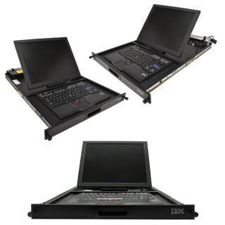 IBM 1723-3RX 15 Zoll Flat Panel SK-8845 Keyboard QWERTY US KVM-Konsole 39M2968