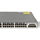 Cisco Catalyst WS-C3750X-48T-S 48-Port RJ-45 GE Switch +Network Module C3KX-NM-1G 1x FAN