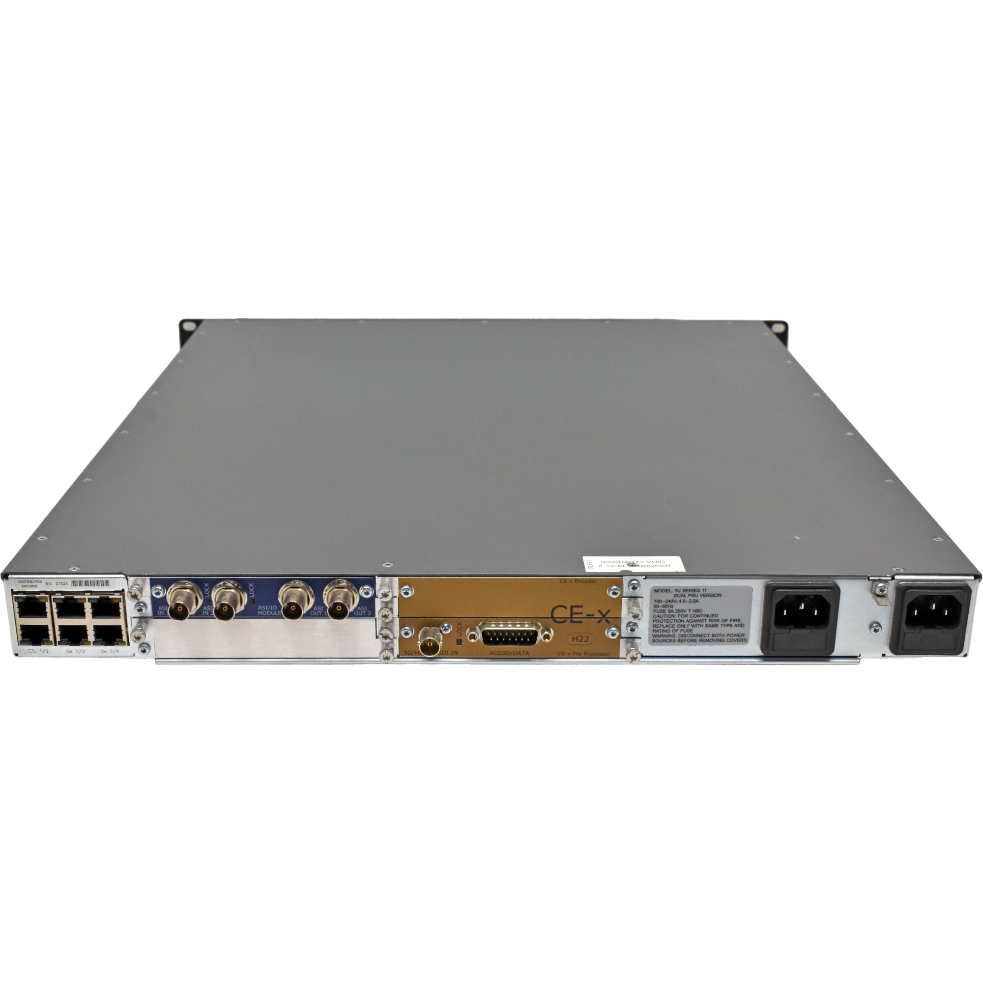 Ericcson Contribution Video Encoder 1U Series 11 Dual-PSU Version CE ...