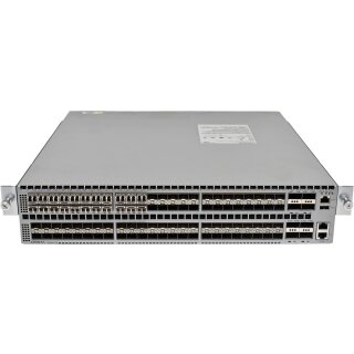 Arista DCS-7050SX-128 96-Port 10G SFP+ Ethernet Switch 8x 40G QSFP+ 22 Mini GBICs damaged PSU handles